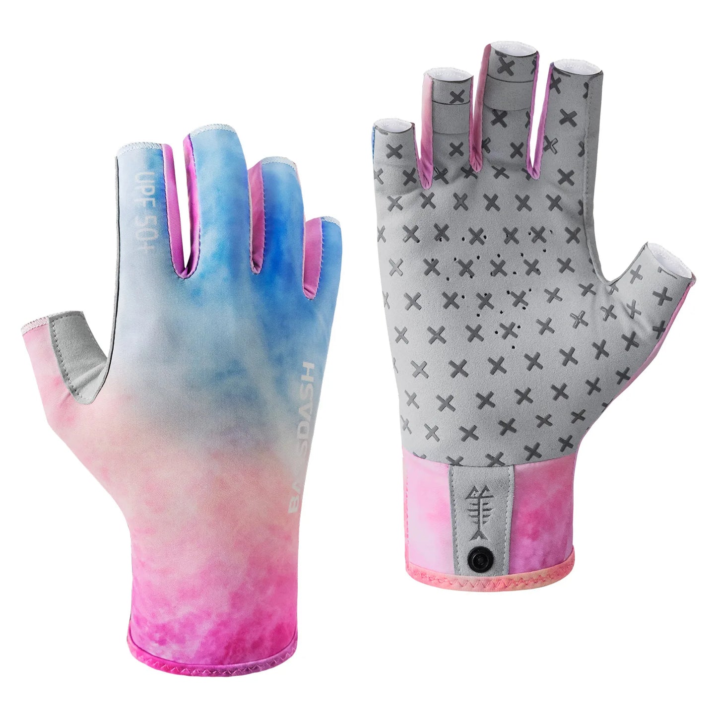 BASSDASH 3/4 Finger UPF 50+ Sun Gloves – Breathable & Anti-Slip