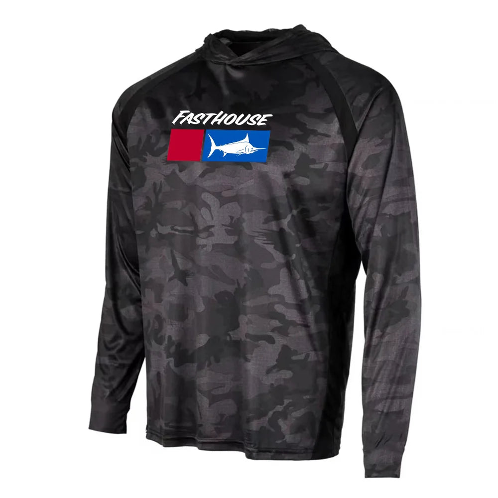 UPF 50+ Australian Summer Fishing Hoodie | Sun Safe Quick-Dry Long Sleeve Shirt