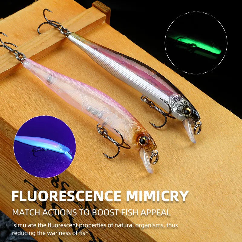 Magic Works 80mm Suspending Minnow Lure | 5.1g Jerkbait Hardbody