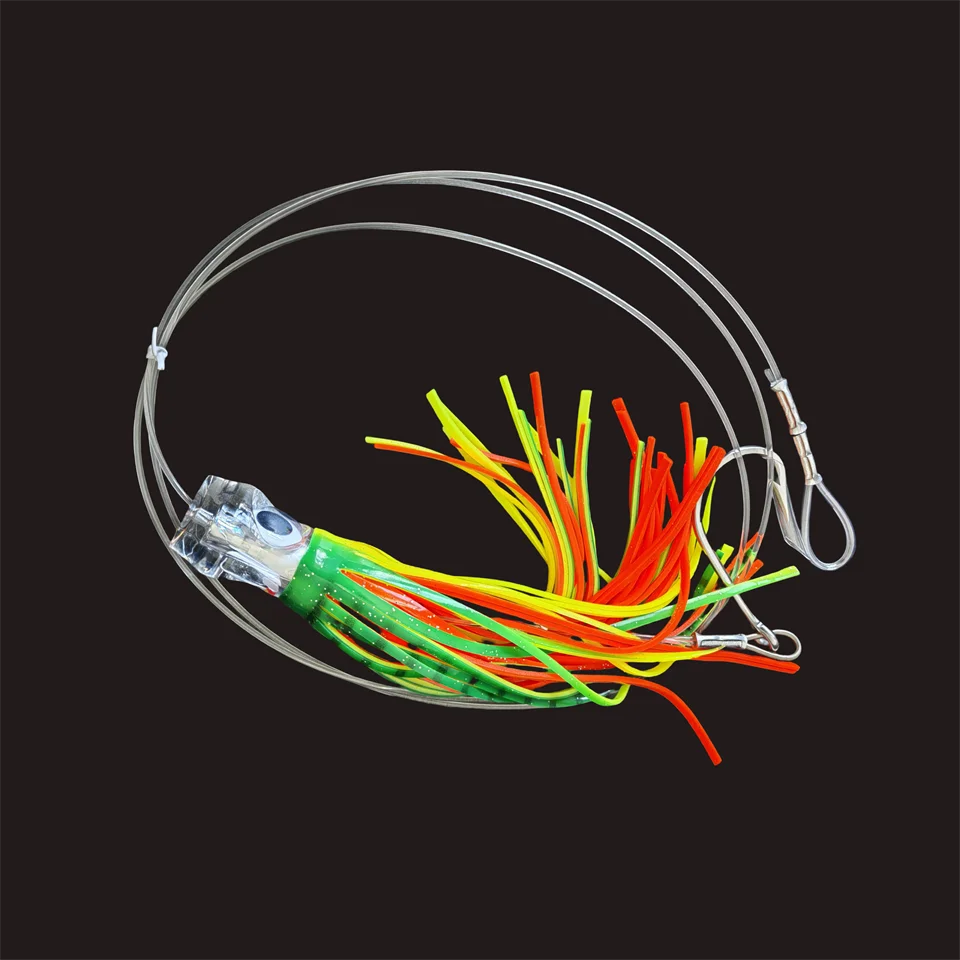 SWOLFY Trolling Skirt – 130 g / 26 cm Big Game Offshore Lure (Pre-Rigged, Saltwater)
