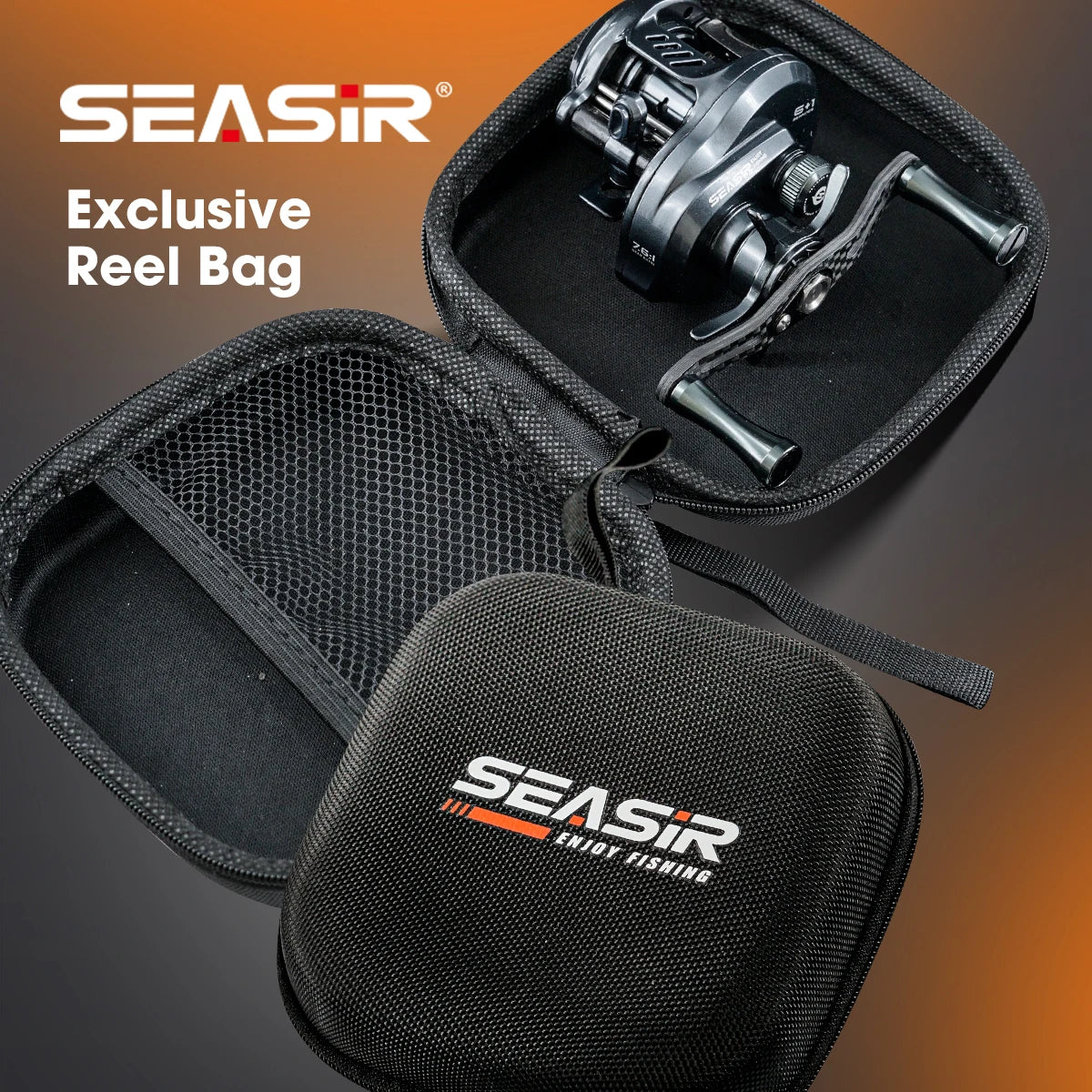 SEASIR Round Pro BFS Baitcasting Reel | 7.6:1 Ultralight Carbon Reel | 5kg Drag | 119g