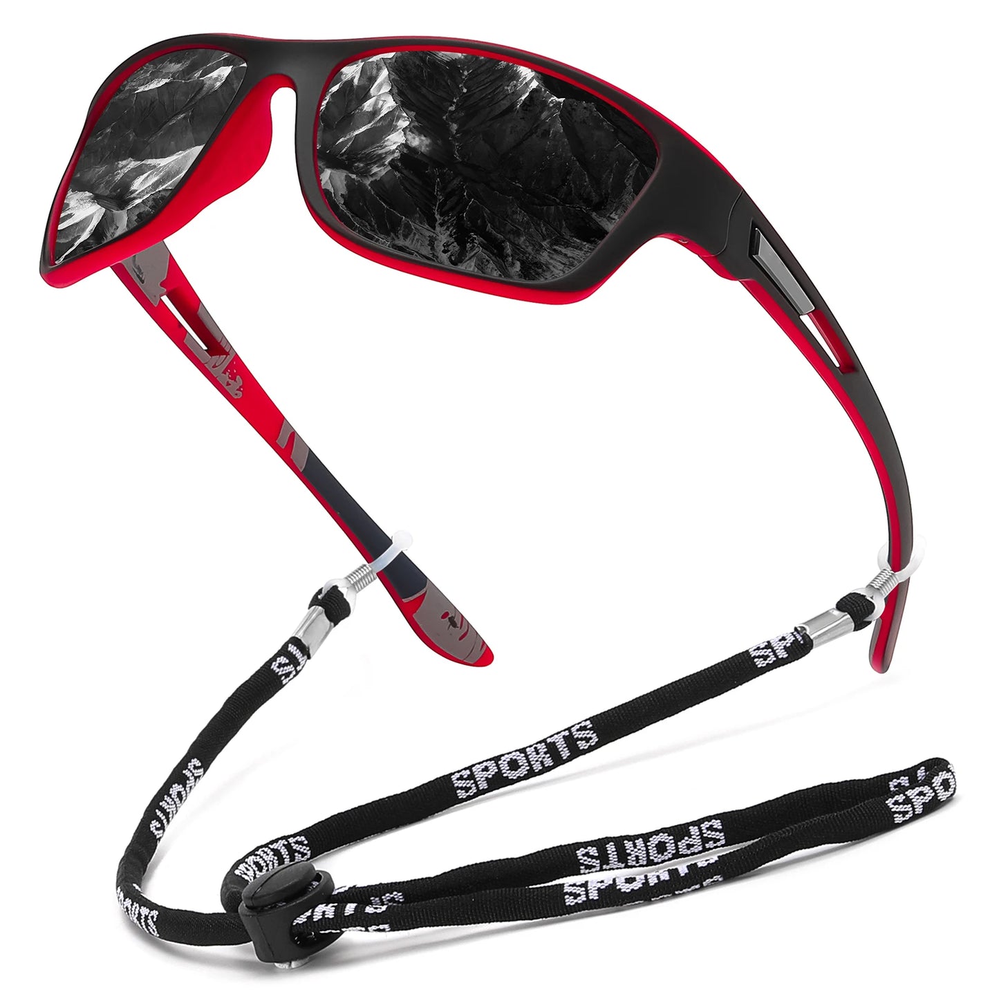 Fashion Polarized Sports Sunglasses with Chain | UV400 | Fishing & Outdoor Eyewear
