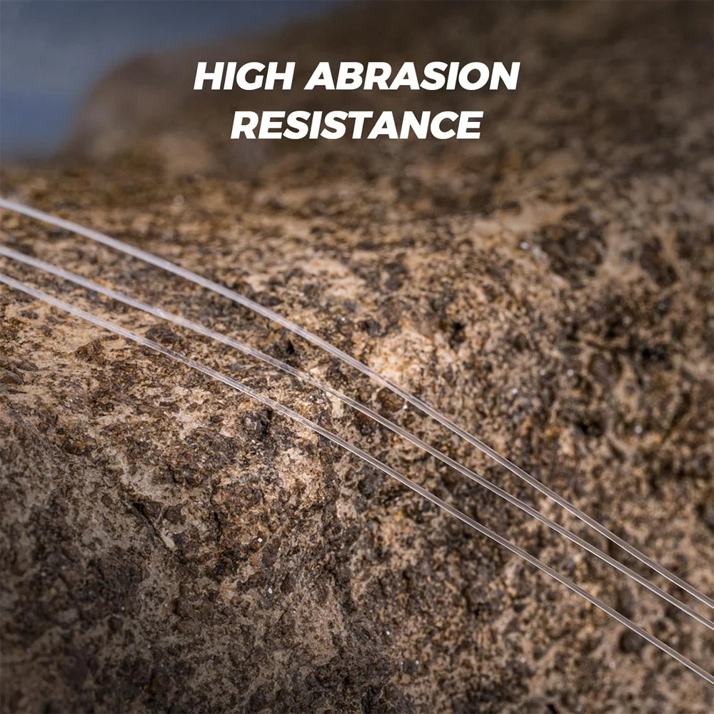 99% Fluorocarbon Fishing Line – 6–24 lb Leader (High Strength, Fast Sinking & Invisible Underwater)