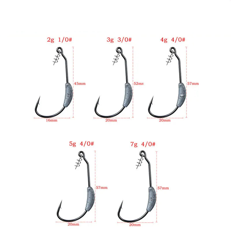 Bulk Jig Head Pack – Multiple Weights & Styles for Soft Plastics (Strong, Sharp & Salt-Ready)