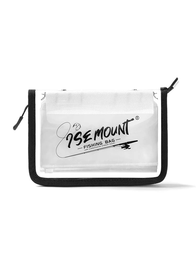 Transparent Fishing Tackle Storage Bag | Waterproof PVC Lure Organiser with Compartments