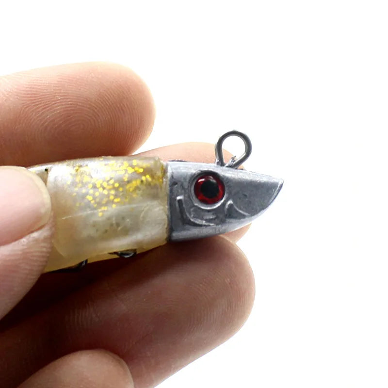 Soft Paddle Tail Jigging Lure | 10cm 15g / 13cm 26g Pre-Rigged Swimbait | Saltwater Fishing Bait
