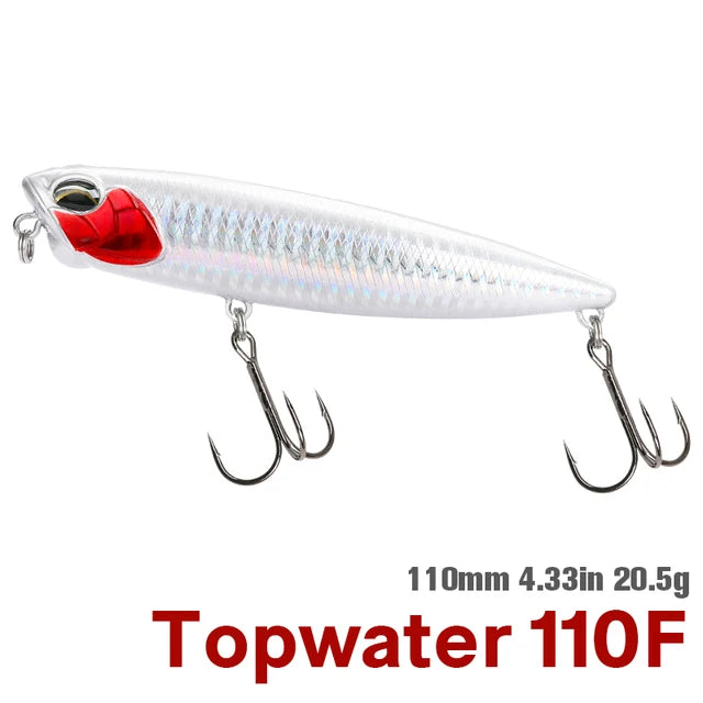 TSURINOYA DW58 Topwater Pencil Lure | 110mm 20.5g Floating Walk-the-Dog Stickbait