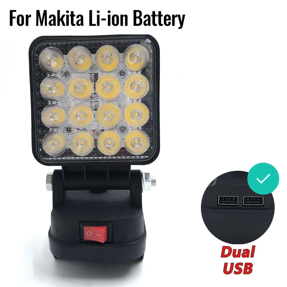 18V Lantern Work Light For Makita | Cordless LED Camping & Jobsite Light | Battery Powered