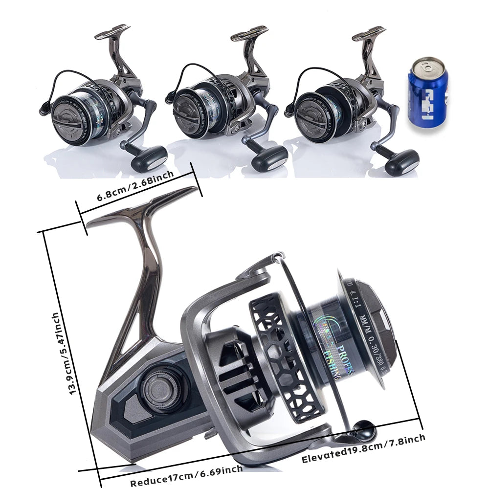 MBLN 8000–12000 Series Spinning Reel 30 kg max drag