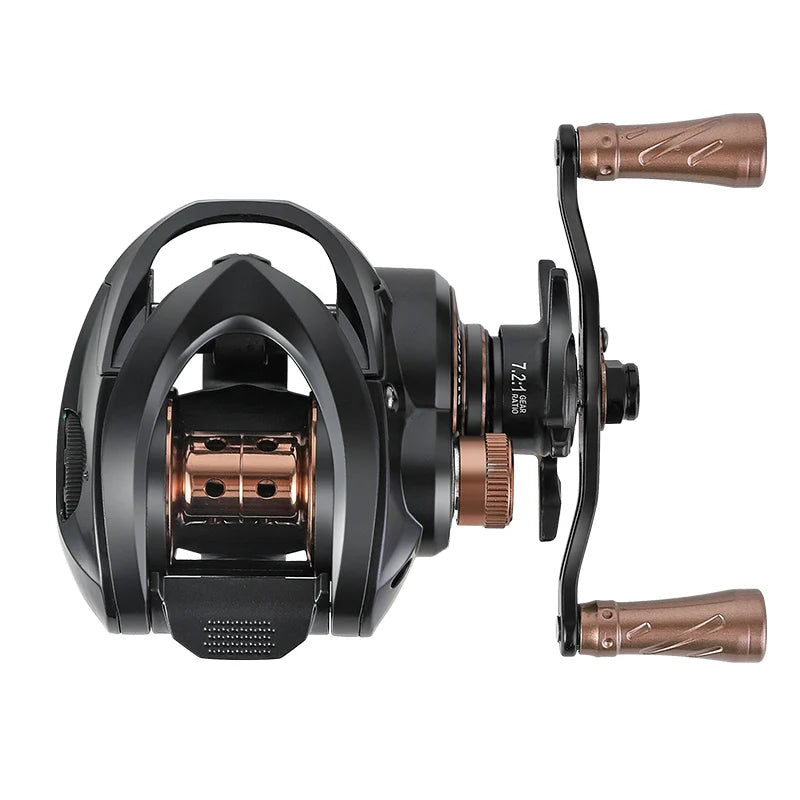 BILLINGS AX200 Baitcasting Reel | 7.2:1 Gear Ratio | 6kg Drag | 4+1 Bearings | Ultralight Baitcaster