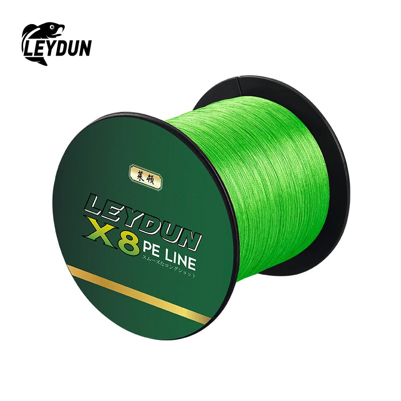 LEYDUN X8 Braided Fishing Line | 500m | 8-Strand PE | Super Smooth Multifilament