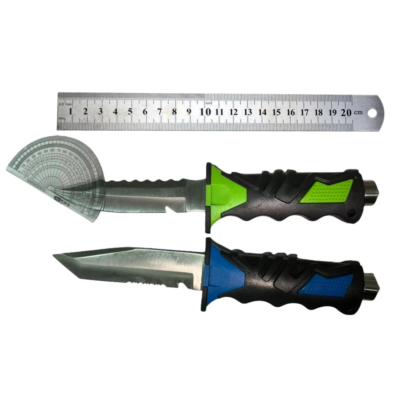 Dive Rescue Knife | Stainless Steel Fixed Blade | Leg Strap Mount