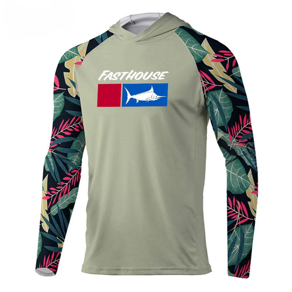 UPF 50+ Australian Summer Fishing Hoodie | Sun Safe Quick-Dry Long Sleeve Shirt