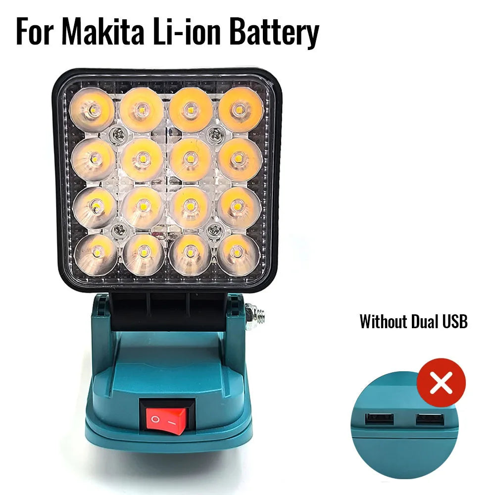 18V Lantern Work Light For Makita | Cordless LED Camping & Jobsite Light | Battery Powered