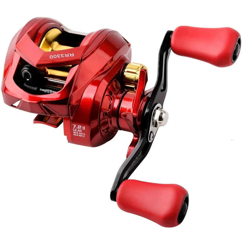 Baitcaster Reel | 7.2:1 High-Speed Gear Ratio | 8–10KG Max Drag | Lightweight Lure Casting Reel