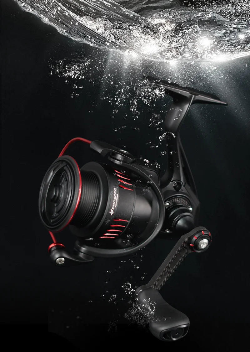 Seasir P-Series Prospec Carbon Fiber Spinning Reel – 9 Bearings, 6.2:1 Gear Ratio (2000 & 3000 Sizes)