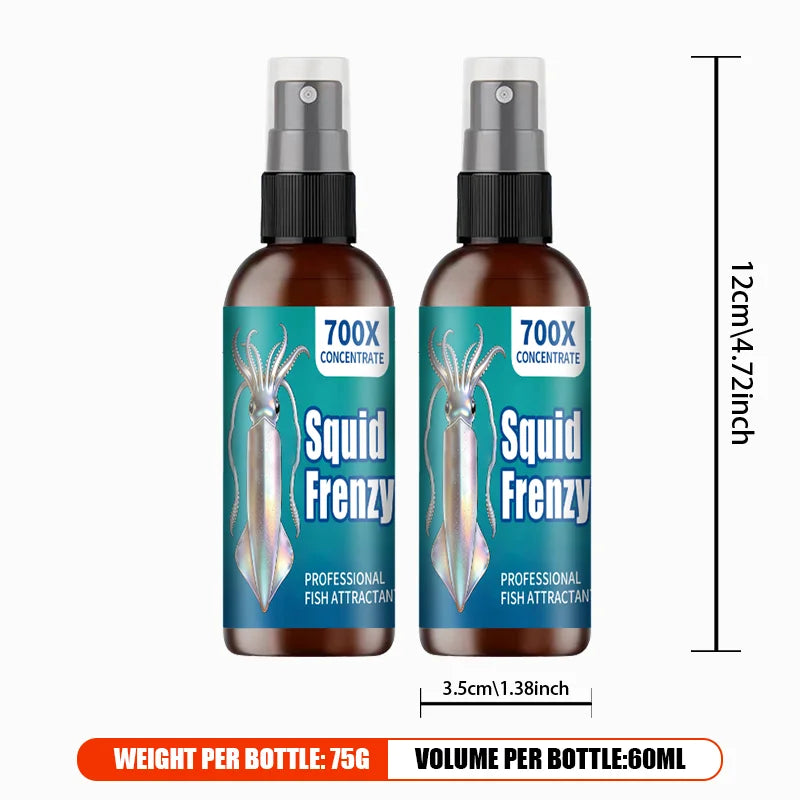 Squid Attractant Fishing Liquid | Multi-Effect Squid Scent | Professional Squid Fishing Additive