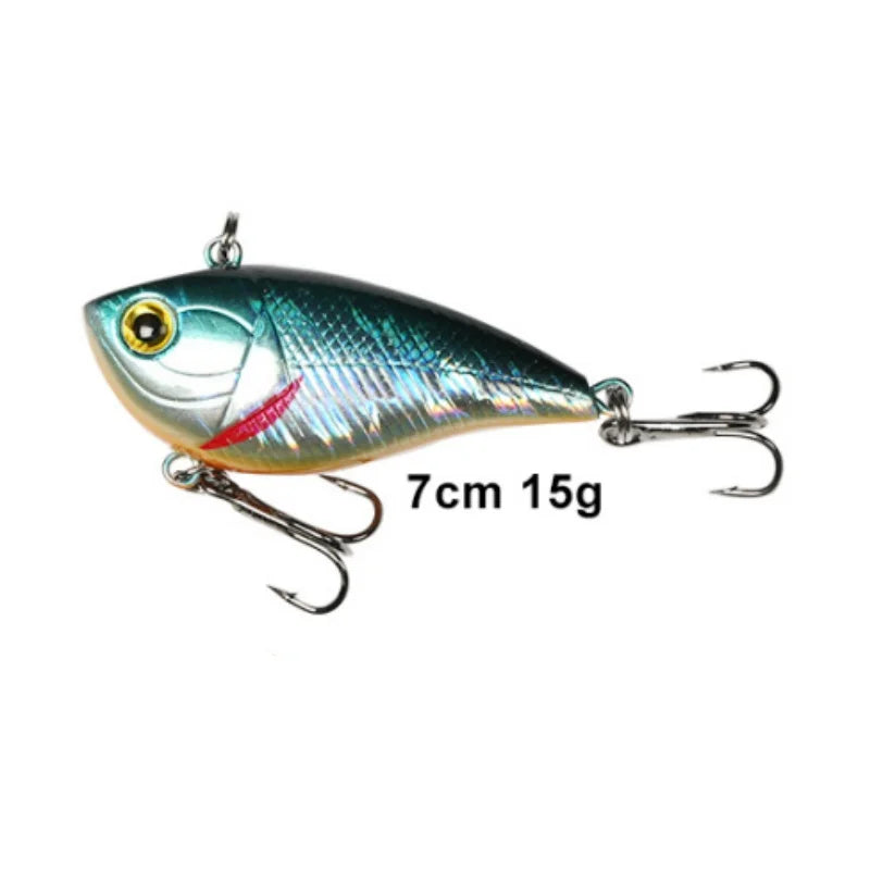 Wondersee 70mm VIB Lure | 15g Sinking Vibration Hardbody | Long Casting Blade Bait
