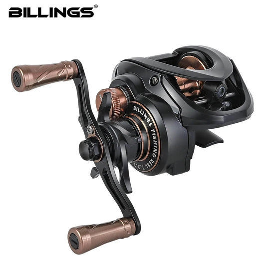 BILLINGS AX200 Baitcasting Reel | 7.2:1 Gear Ratio | 6kg Drag | 4+1 Bearings | Ultralight Baitcaster