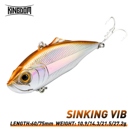 Kingdom Sinking VIB Lure | 10.9g–27.2g Vibration Blade Bait | Long Cast Hard Lure