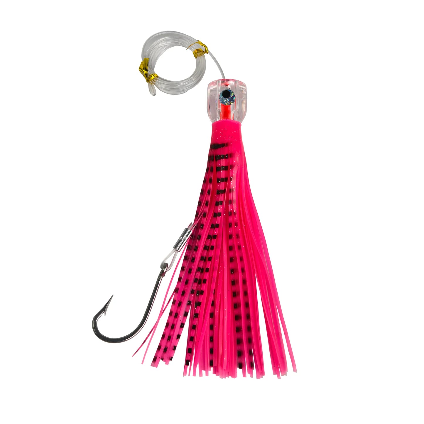 Acrylic Cup Head Jet Hole Trolling Lure | Pre-Rigged 8/0 Hook | Offshore Saltwater Lure for Marlin, Tuna & Wahoo