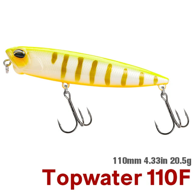 TSURINOYA DW58 Topwater Pencil Lure | 110mm 20.5g Floating Walk-the-Dog Stickbait