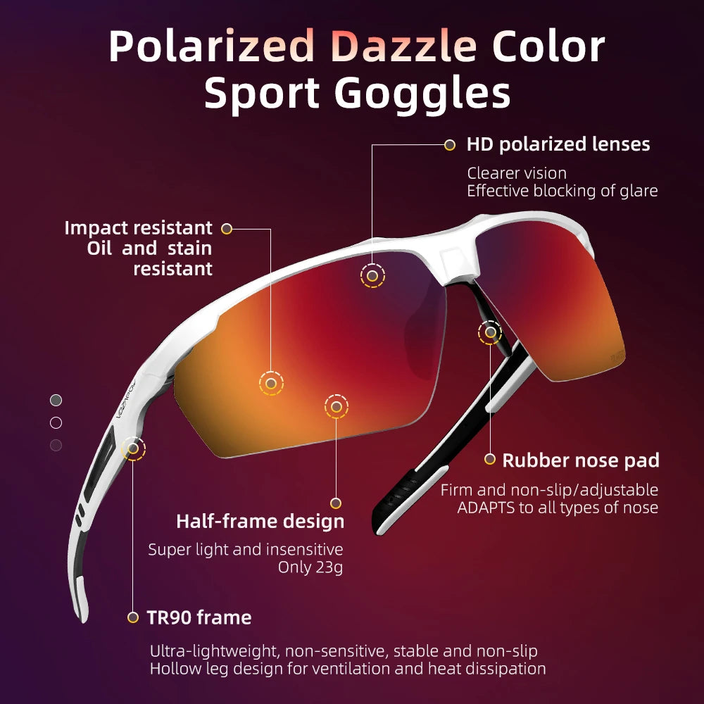 Vozapow Polarized Sports Sunglasses | UV400 Cycling, Fishing & Outdoor Eyewear