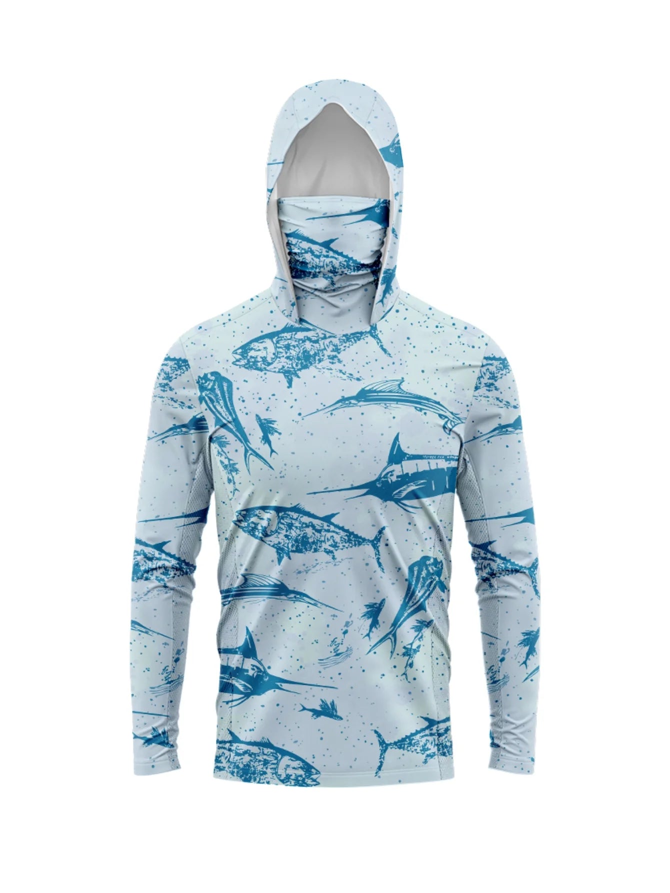 MALFC Men’s UPF50+ Fishing Hoodie | Long Sleeve Sun Protection Fishing Shirt