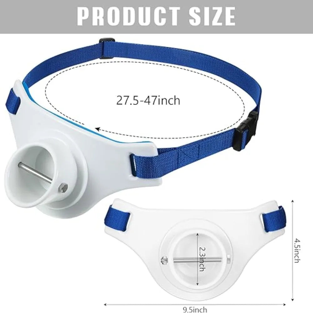 360° Adjustable Fishing Rod Belt | Gimbal Assist Waist Belt | 2.3” Inner Diameter