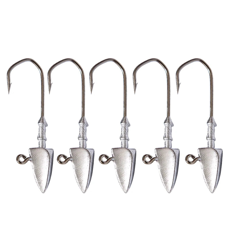 Triangle Jig Head Hooks | 3.5g–20g Weighted Soft Plastic Hooks | Fishing Jig Heads