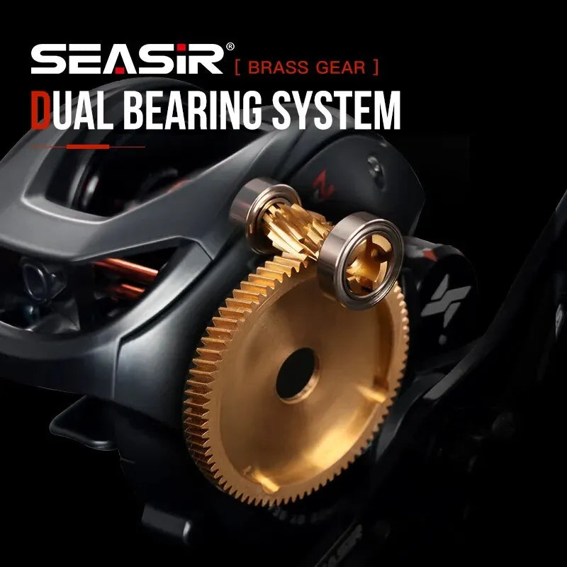 SEASIR Cast X2 Baitcasting Reel | 7.3:1 High-Speed | Hybrid Ceramic Bearings | Carbon Drag System