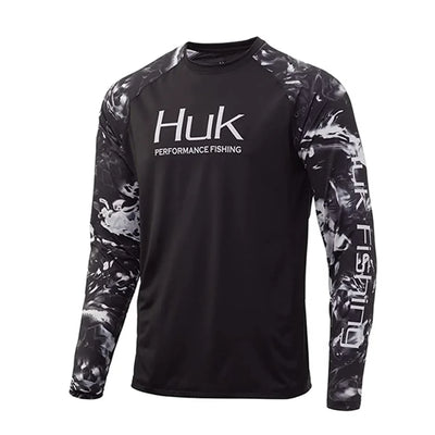 HUK Men’s Performance Fishing Shirt UPF50+ | Breathable Long Sleeve Hoodie