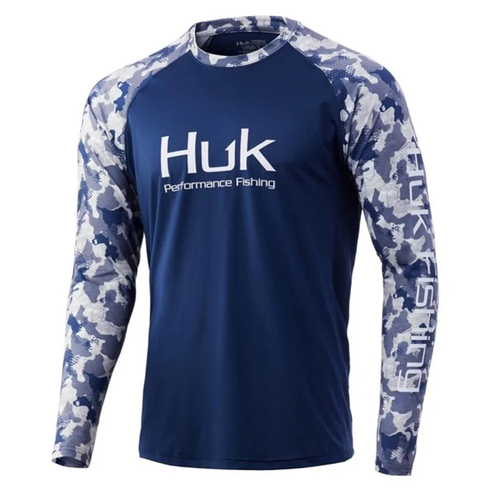 HUK Men’s Performance Fishing Shirt UPF50+ | Breathable Long Sleeve Hoodie