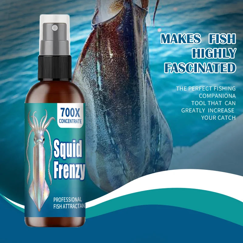 Squid Attractant Fishing Liquid | Multi-Effect Squid Scent | Professional Squid Fishing Additive
