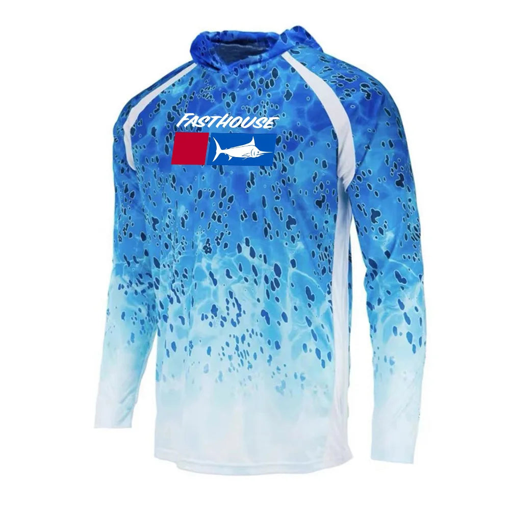 UPF 50+ Australian Summer Fishing Hoodie | Sun Safe Quick-Dry Long Sleeve Shirt