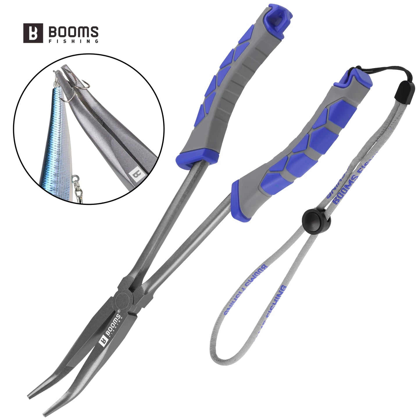 Booms Fishing Long Nose Pliers | 28cm Hook Remover Tool | Saltwater & Freshwater