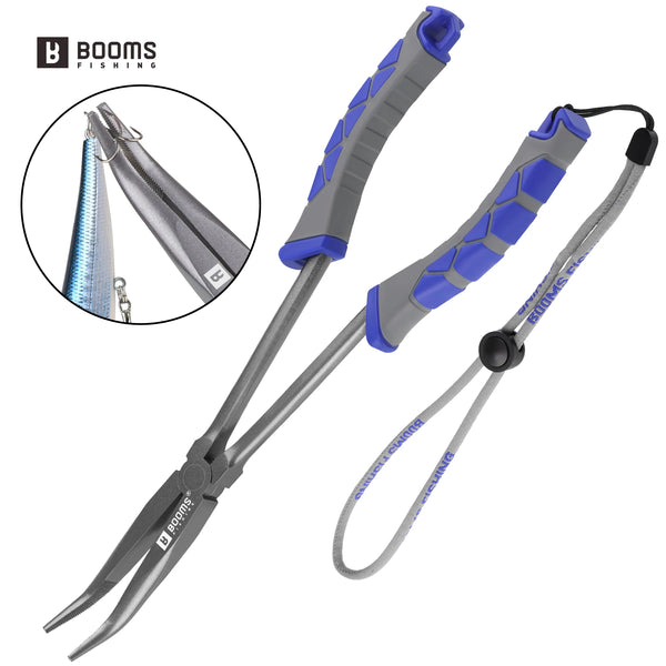 Booms Fishing Long Nose Pliers | 28cm Hook Remover Tool | Saltwater & Freshwater