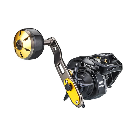 DEUKIO Baitcasting Reel | 7.2:1 High-Speed | 16KG Max Drag | Extended Power Handle | Freshwater & Saltwater