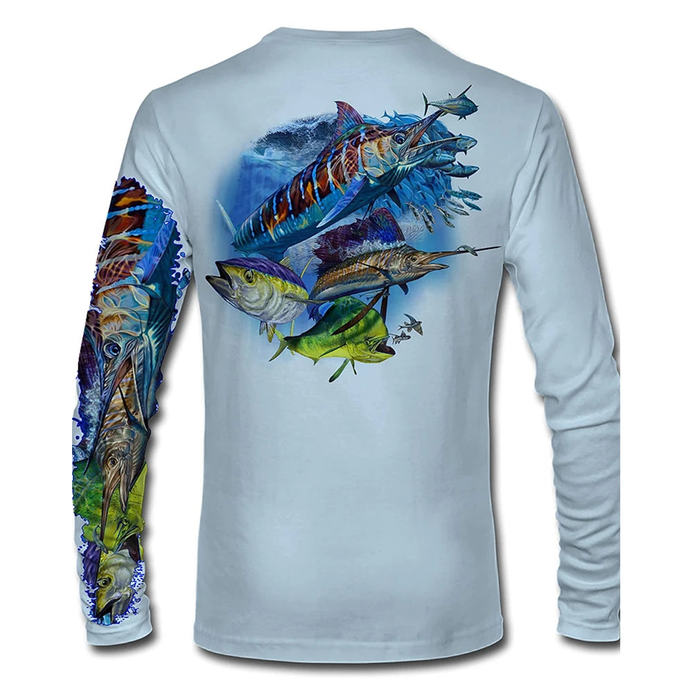 Men’s UPF50+ Fishing shirt| UV Protection & Moisture-Wicking Shirt