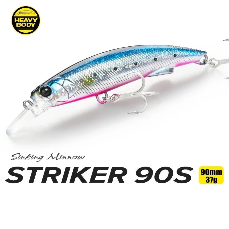 Tsurinoya Sinking Minnow Lure Set – 8 pcs 90 mm / 37 g Long-Casting Hardbaits (Fresh & Saltwater)