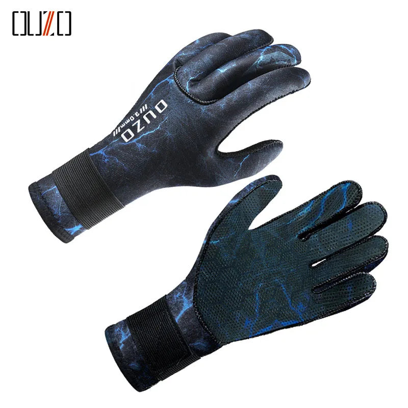 3mm Neoprene Diving Gloves – Warm, Anti-Slip & Waterproof for Fishing, Diving & Water Sports