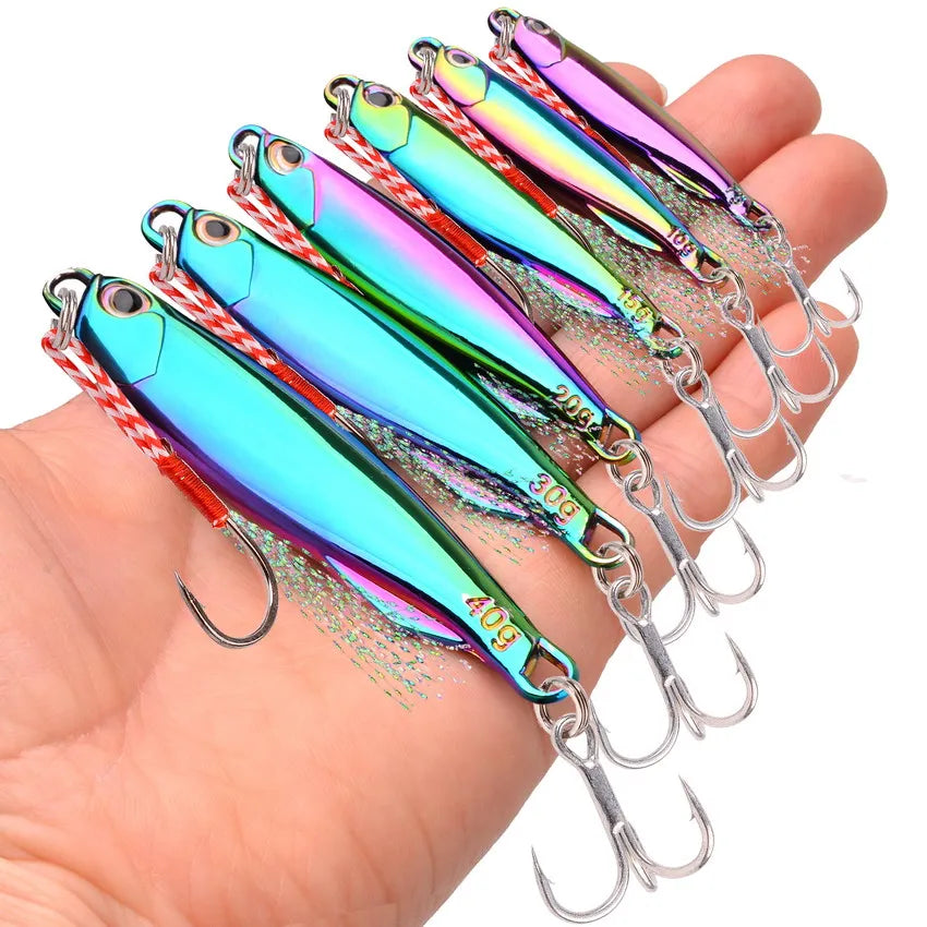 30-Piece Cast Jig Set – 10 g / 20 g / 30 g Metal Lures (Silver, Gold & Multi-Colour Finishes)