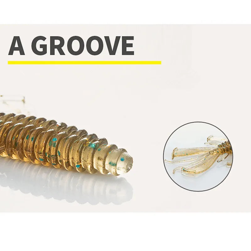 10-Pack Double-Tail Craw Soft Plastic Lures | 80mm 3g | Crayfish & Prawn Style Baits