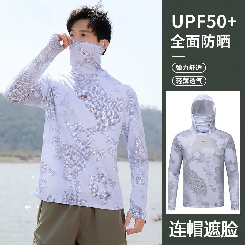 Men’s Long Sleeve Fishing Shirt with Hood | UPF50+ Outdoor Performance Top