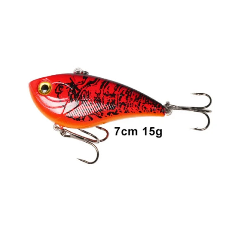 Wondersee 70mm VIB Lure | 15g Sinking Vibration Hardbody | Long Casting Blade Bait