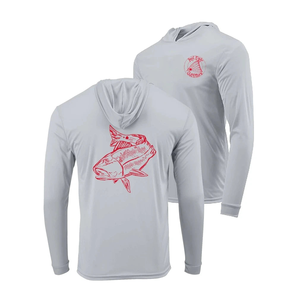 Men’s Long Sleeve Fishing Shirt with Hood | UPF50+ Outdoor Performance Top