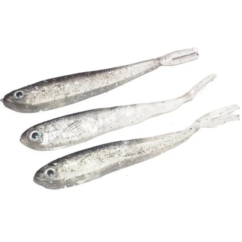 5-Pack Baitfish Soft Plastic Lures | 75mm / 2.2g | Finesse Minnow Baits