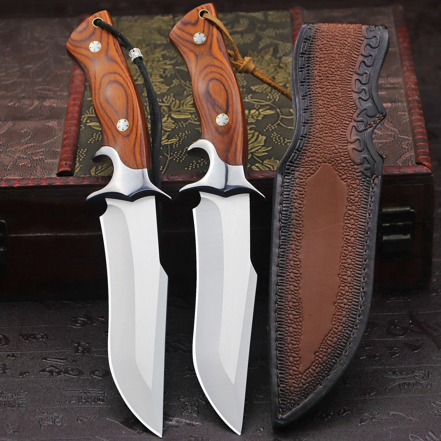 WPKOPYA440C Fixed Blade Knife | 440C Stainless Steel | Includes Sheath