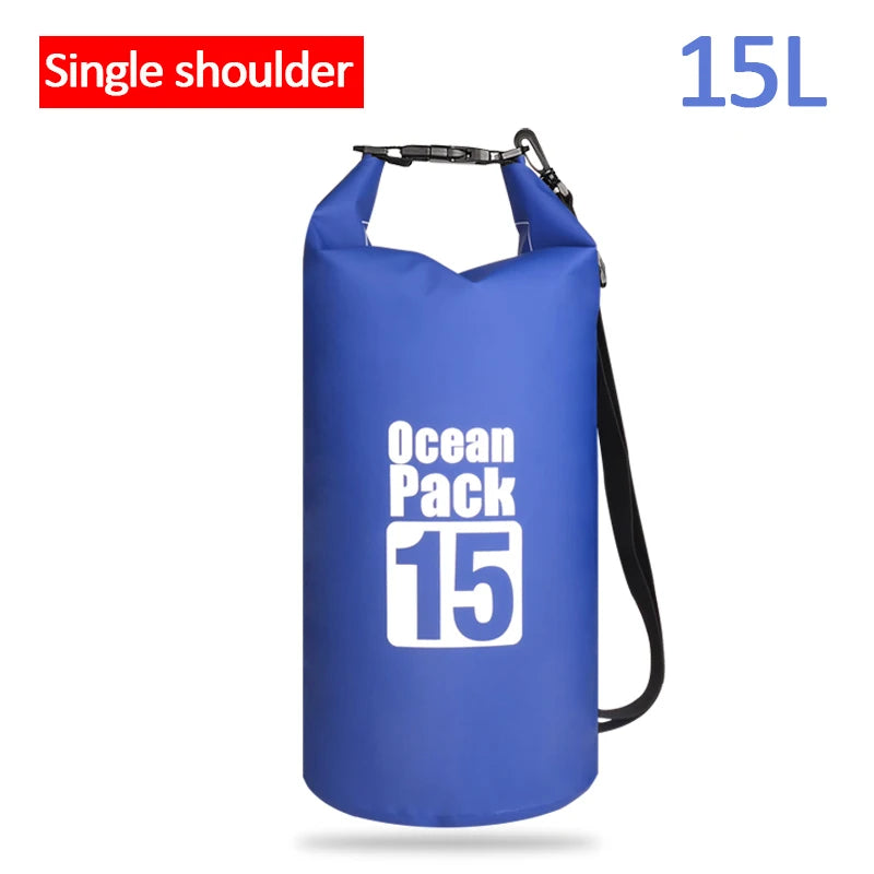 Waterproof Floating Dry Bag | 2L–30L | 500D | Fishing, Boating & Swimming