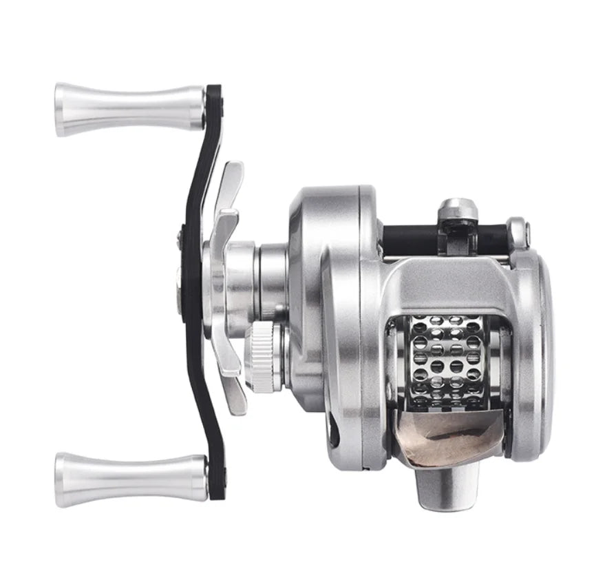 Lizard Fishing BOKI Micro Drum Baitcaster | 118g | 7.6:1 High Speed | Carbon Body | Shallow Spool